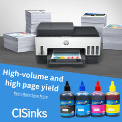 CISinks GI-290 Refill Ink Bottle Set Replacement for PIXMA G4200 G4210 G3200 1200 2200 + Refill Tool Kit Blunt Injectors