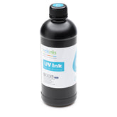 Soft UV DTF Transfer Printer Ink 500mL Cyan Bottle Refill Soft Ink Premium Ultraviolet Curable Direct to Film Printing AB Film Sticker Decal Custom Logo Branding Drink Glass Bottles, Phone Cases, ETC