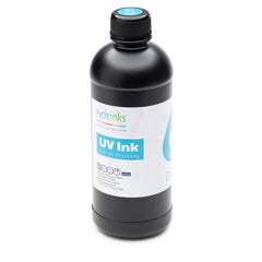 Soft UV DTF Transfer Printer Ink 500mL Cyan Bottle Refill Soft Ink Premium Ultraviolet Curable Direct to Film Printing AB Film Sticker Decal Custom Logo Branding Drink Glass Bottles, Phone Cases, ETC