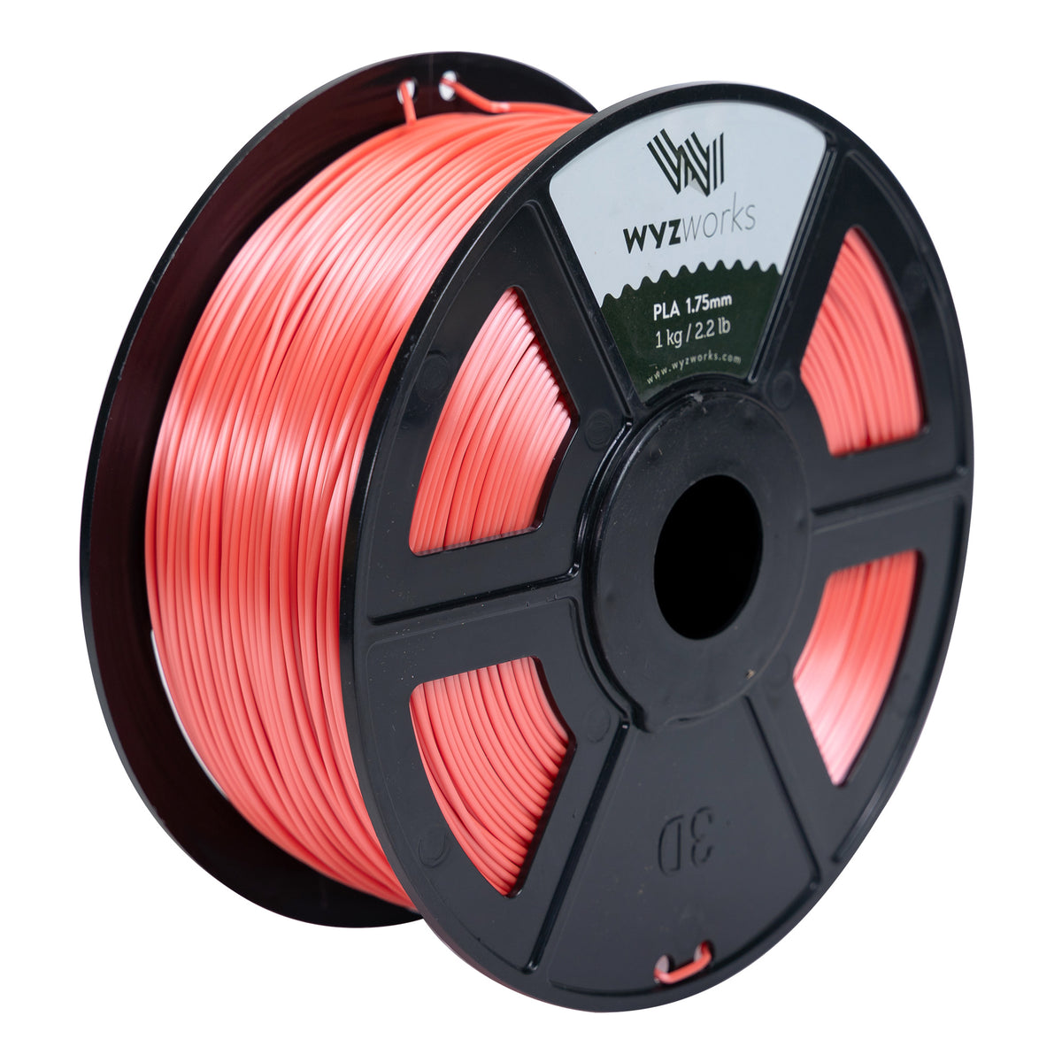 WYZworks PLA 1.75mm [ SILK PINK ] Premium Thermoplastic Polylactic Acid 3D Printer Filament - Dimensional Accuracy +/- 0.05mm 1kg / 2.2lb + [ Multiple Color Options Available ]