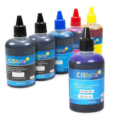 Ink Set Compatible for Canon PGI-280 CLI-281 6x100mL Bottle Set, Compatible for PIXMA TS8120 TS8220 TS8320 TS9120