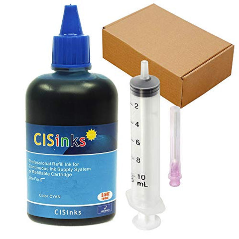CISinks GI-290 Refill Ink Bottle Set Replacement for PIXMA G4200 G4210 G3200 1200 2200 + Refill Tool Kit Blunt Injectors