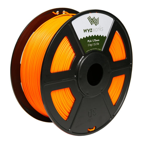 WYZworks PLA 1.75mm Premium Thermoplastic Polylactic Acid 3D Printer Filament - Dimensional Accuracy +/- 0.05mm 1kg / 2.2lb + [ Multiple Color Options Available ]