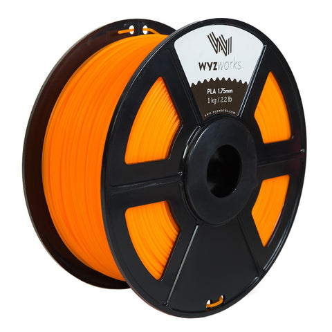 WYZworks PLA 1.75mm Premium Thermoplastic Polylactic Acid 3D Printer Filament - Dimensional Accuracy +/- 0.05mm 1kg / 2.2lb + [ Multiple Color Options Available ]