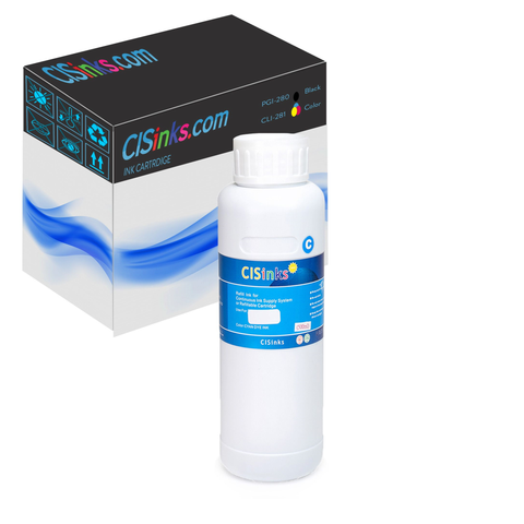 500ml Cyan Universal Dye Ink Refill Bottle for Epson, Canon, HP, Brother and all Major Brand Inkjet Printers