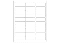 11" x 8.5" Laser InkJet Mailing Labels 30 Per Sheet - 120 Sheets