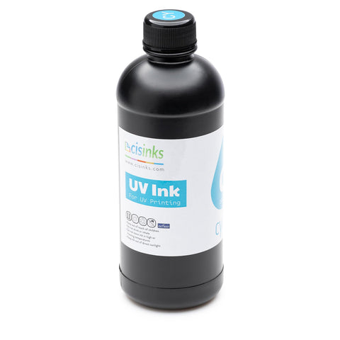 UV DTF Transfer Printer Ink 500mL Cyan Bottle Refill Soft Ink Premium Ultraviolet Curable Direct to Film Printing AB Film Sticker Decal Custom Logo Branding Drink Glass Bottles, Phone Cases, ETC