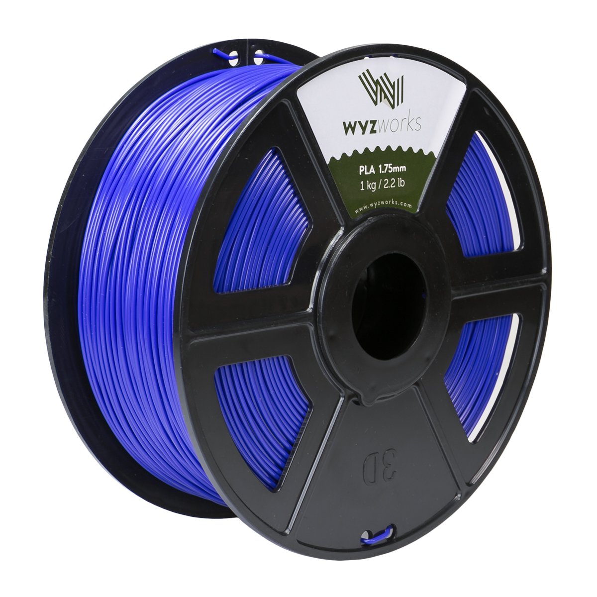 WYZworks PLA 1.75mm [ VIOLET ] Premium Thermoplastic Polylactic Acid 3D Printer Filament - Dimensional Accuracy +/- 0.05mm 1kg / 2.2lb + [ Multiple Color Options Available ]