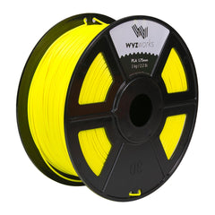 WYZworks PLA 1.75mm [ FLUORESCENT YELLOW ] Premium Thermoplastic Polylactic Acid 3D Printer Filament - Dimensional Accuracy +/- 0.05mm 1kg / 2.2lb + [ Multiple Color Options Available ]