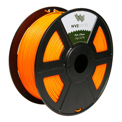 WYZworks PLA 1.75mm [ FLUORESCENT ORANGE ] Premium Thermoplastic Polylactic Acid 3D Printer Filament - Dimensional Accuracy +/- 0.05mm 1kg / 2.2lb + [ Multiple Color Options Available ]