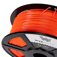 WYZworks PLA 1.75mm [ CANDY REDISH ORANGE ] Premium Thermoplastic Polylactic Acid 3D Printer Filament - Dimensional Accuracy +/- 0.05mm 1kg / 2.2lb + [ Multiple Color Options Available ]