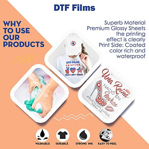 DTF Transfer Film A3 11.7" x 16.5" Hot/Cool Peel