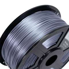 WYZworks PLA 1.75mm [ SILK SILVER ] Premium Thermoplastic Polylactic Acid 3D Printer Filament - Dimensional Accuracy +/- 0.05mm 1kg / 2.2lb + [ Multiple Color Options Available ]