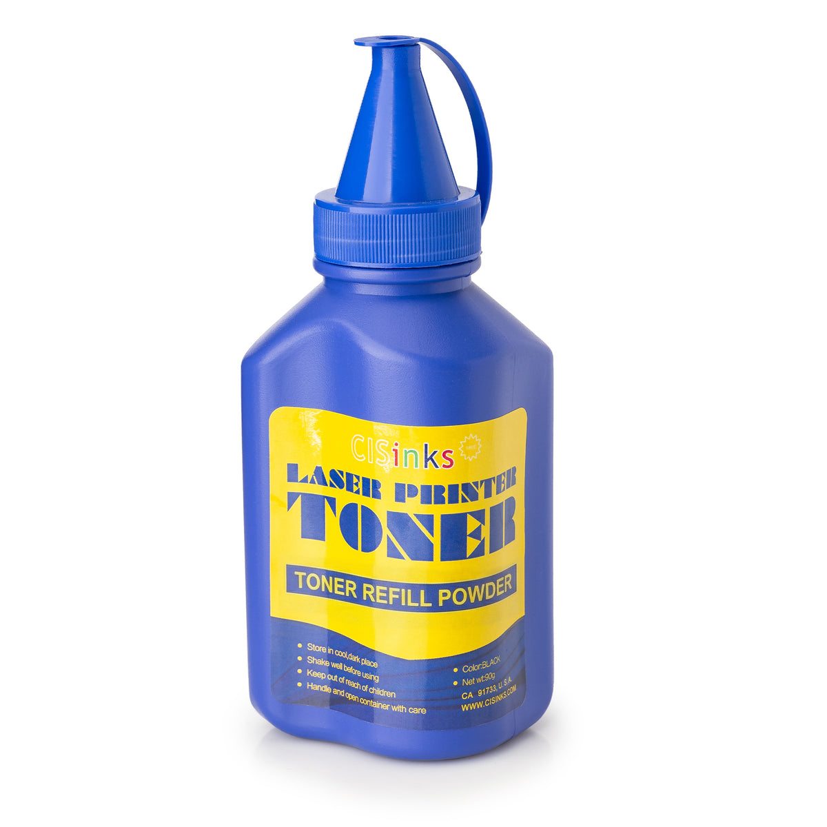 Universal Toner Black Refill Bottle for LaserJet Printers Cartidges  (Black, 90g)