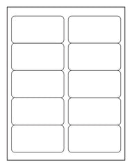 11" x 8.5" Laser InkJet Mailing Labels 10 Per Sheet - 120 Sheets