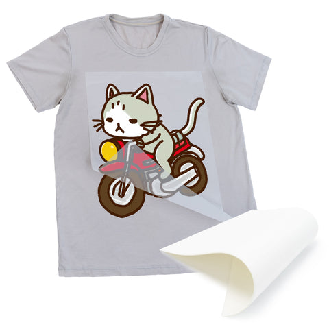 DTF Film 200 Sheets A4 8.25" x 11.75" Hot/Cold Peel PET Heat Transfer Paper for Sublimation
