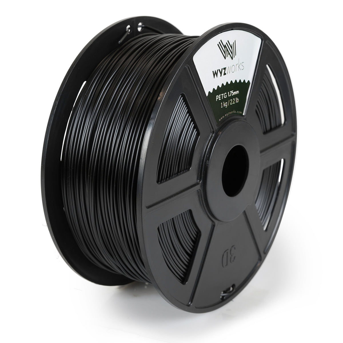 WYZworks PETG 1.75mm Premium 3D Printer Filament - Dimensional Accuracy +/- 0.05mm 1kg / 2.2lb + [ Multiple Color Options Available ]