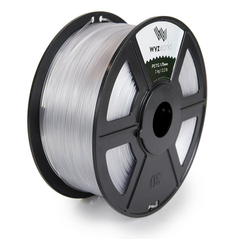 WYZworks PETG 1.75mm Premium 3D Printer Filament - Dimensional Accuracy +/- 0.05mm 1kg / 2.2lb + [ Multiple Color Options Available ]