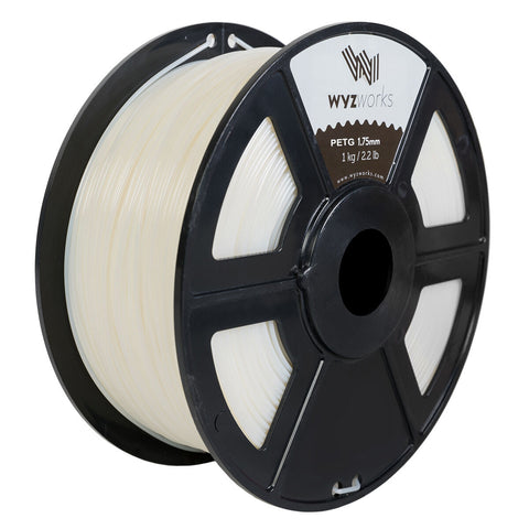 WYZworks PETG 1.75mm Premium 3D Printer Filament - Dimensional Accuracy +/- 0.05mm 1kg / 2.2lb + [ Multiple Color Options Available ]