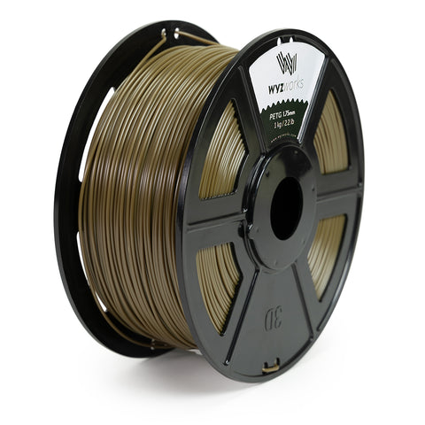 WYZworks PETG 1.75mm Premium 3D Printer Filament - Dimensional Accuracy +/- 0.05mm 1kg / 2.2lb + [ Multiple Color Options Available ]