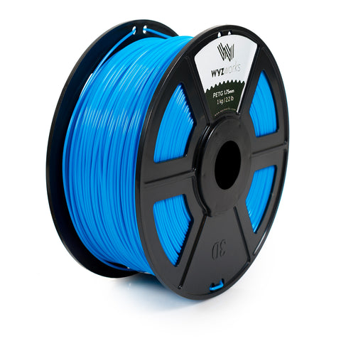 WYZworks PETG 1.75mm Premium 3D Printer Filament - Dimensional Accuracy +/- 0.05mm 1kg / 2.2lb + [ Multiple Color Options Available ]