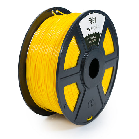 WYZworks PETG 1.75mm Premium 3D Printer Filament - Dimensional Accuracy +/- 0.05mm 1kg / 2.2lb + [ Multiple Color Options Available ]