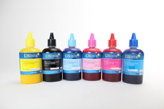 6x100ml Sublimation Ink Refill Bottle Set - 6 Color  (Black, Yellow, Cyan, Magenta, Light Cyan, Light Magenta)  for EcoTank, Supertank, Artisan Inkjet Printers