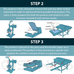 13" x 19" Thick Sublimation Inkjet Heat Transfer Paper  - 100 Sheets